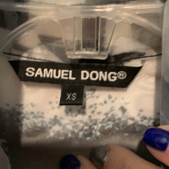 Amazing designer Samuel Dong sheer jacket with bell sleeves. Size XS. NWOT. - Picture 3 of 12